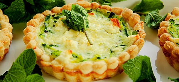 Quiche pomodri feta e menta